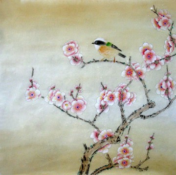  bird Oil Painting - bird on plum blossom
